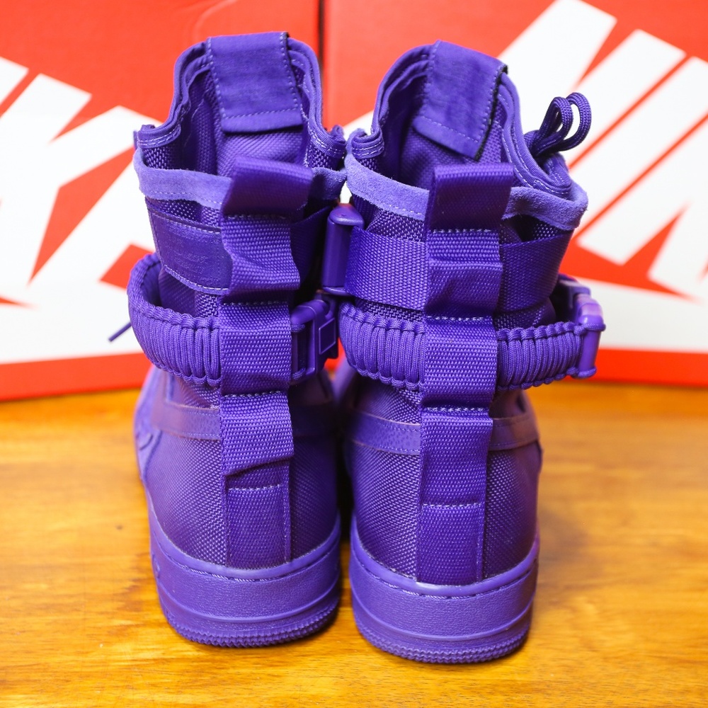 Nike SF AF1 Air Force 1 Boot High Purple 864024 5 - Picture 5 of 8